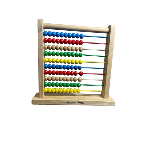 Melissa and Doug Abacus Classic Wooden Educational Counting Toy with 100 Beads - Picture 1 of 10